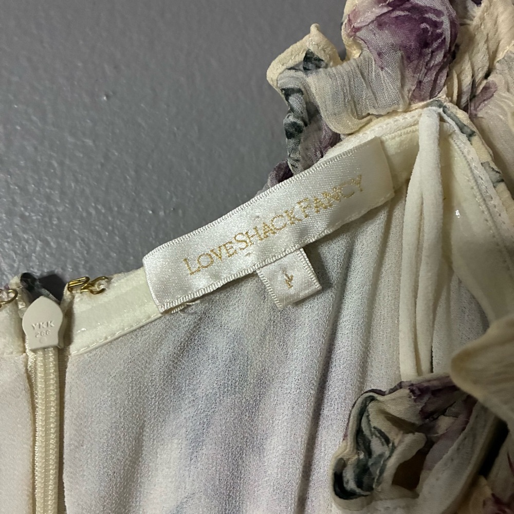 LOVESHACKFANCY Tara dress in Dream cottagecore coquette whimsy silk P/XS 2 - Picture 6 of 12